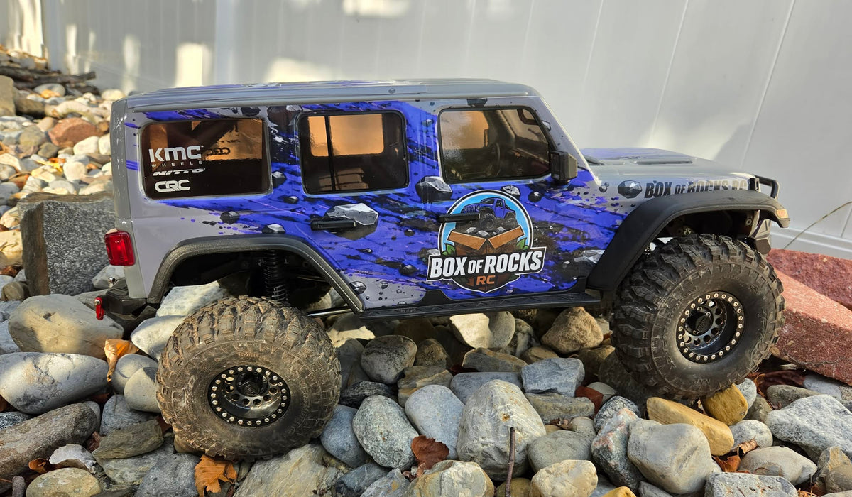 rc jeep with custom vinyl wrap