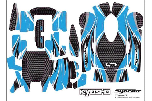 Kyosho 36271BL Radio Skins Decal Blue KT-200