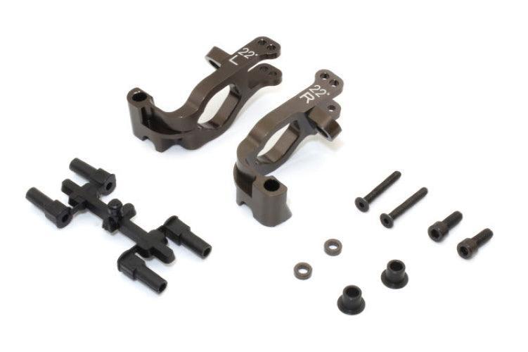 Kyosho IFW629B Al Front Hub Carrier Set (Left Right/22/Gunmetal) MP10 MP10 TKI2 / MP10e