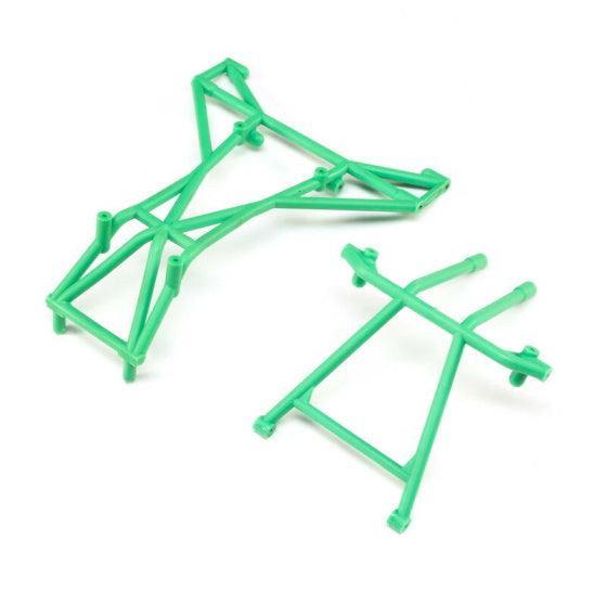 Losi LOS241041 Top and Upper Cage Bars Green LMT