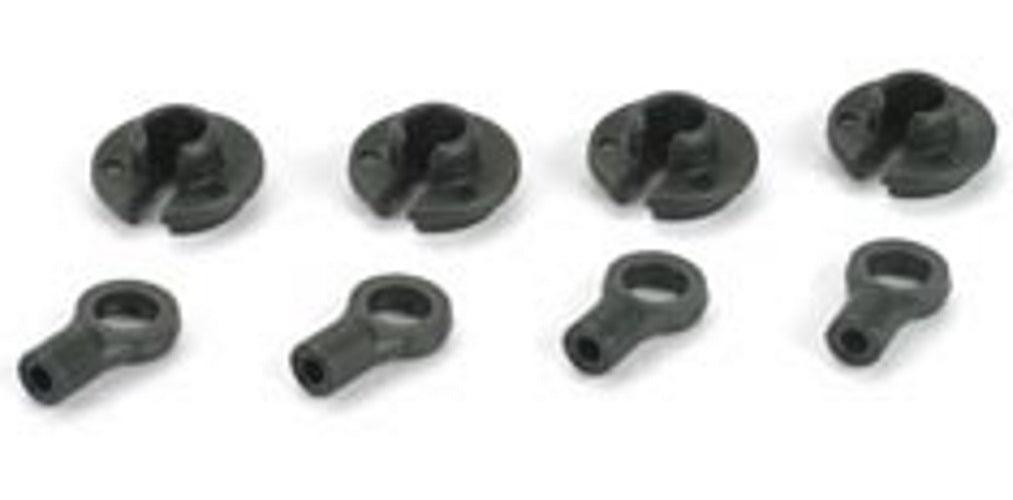 Losi LOSA5079 Shock Ends & Cups (4) Night Crawler 2.0 XXX-SCB XXX-SCT