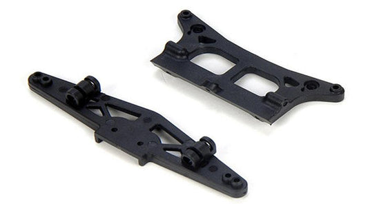 Losi LOSB1852 Front/Rear Shock Tower & Lower Shock Mounts 1/16 Mini SCT