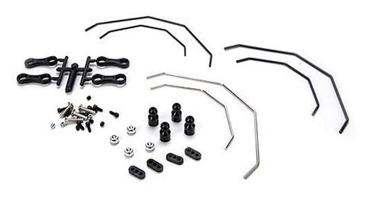Losi LOSB2222 Front/Rear Sway Bar Kit: 10-T
