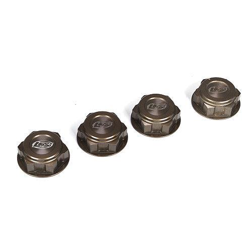 Losi LOSB3228 Wheel Nuts, Captured (4): 5IVE-T