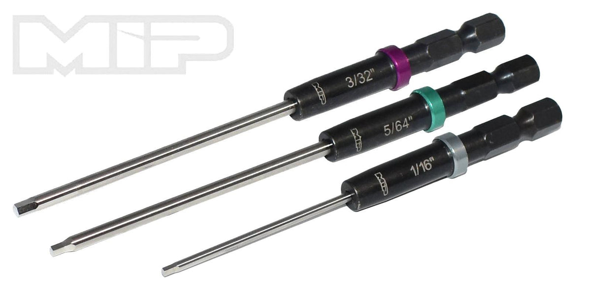 MIP Gen 2 Speed Tip Hex Driver Power Tool Tip Set (SAE) (1/16", 5/64" & 3/32")