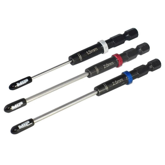 MIP 9612 Speed Tip Hex Driver Wrench Set Gen 2 Metric (3), 1.5mm, 2.0mm, & 2.5mm