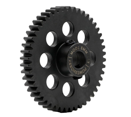Powerhobby Hardened Steel 54T Mod1 8mm Pinion Gear MOD 1 Speed Run / Drag Racing