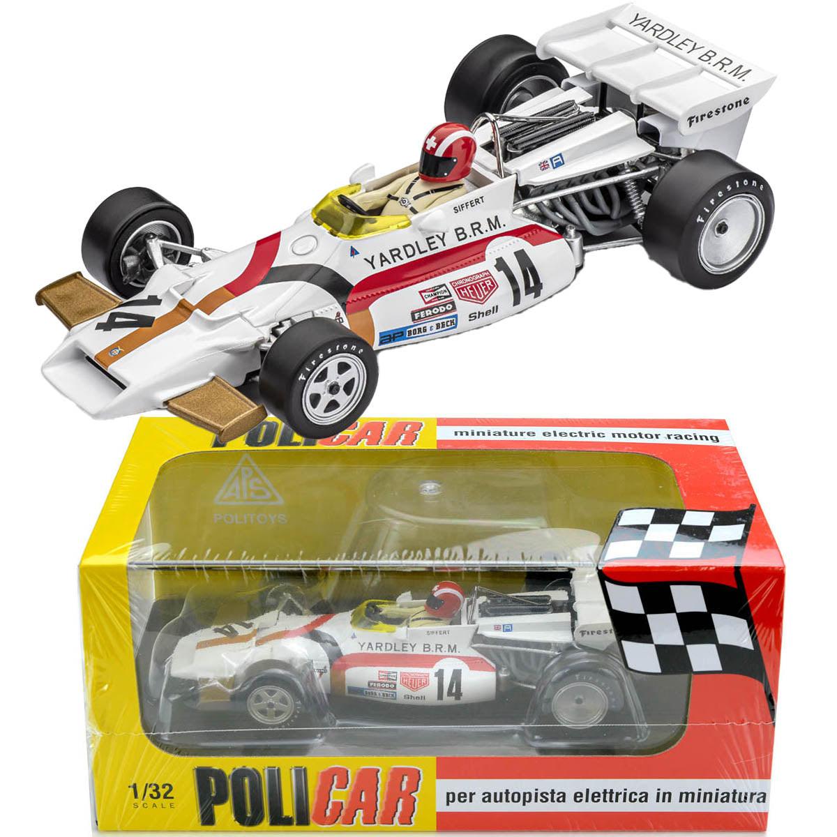 Policar BRM P160 Yardley Spielberg GP 1971 Winner Jo Siffert 1/32 Slot Car CAR08A