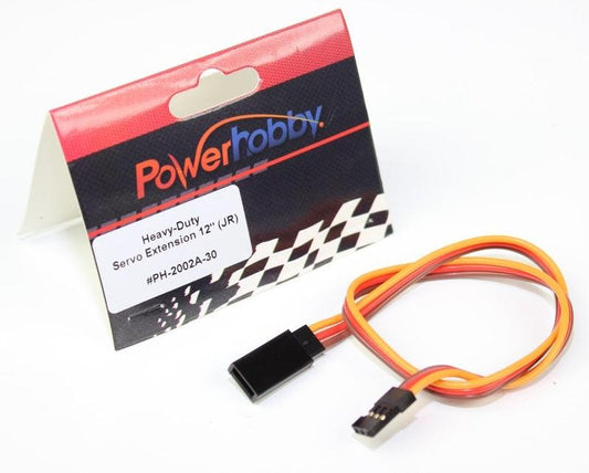 Powerhobby 12" Heavy Duty Servo Wire Extension JR Connector