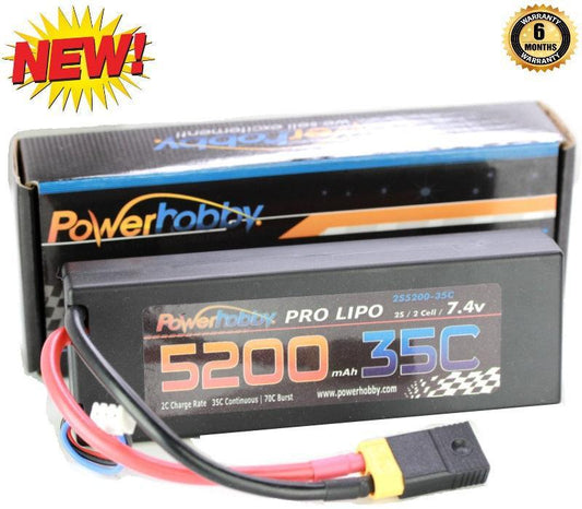 Powerhobby 2s 7.4v 5200mah 35c Lipo Battery FOR TRAXXAS Slash 4x4