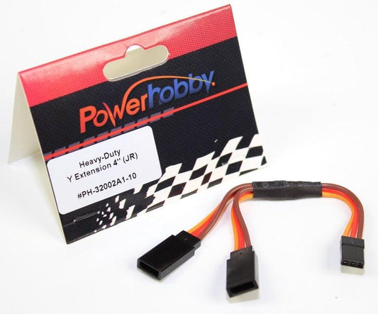Powerhobby 3" Heavy Duty Y Servo Extension / Harness JR / Spektrum Connector