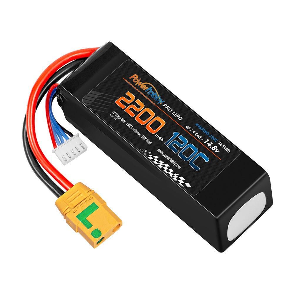 Powerhobby 4S 14.8V 2200mah 120c Lipo Battery w XT90 Plug