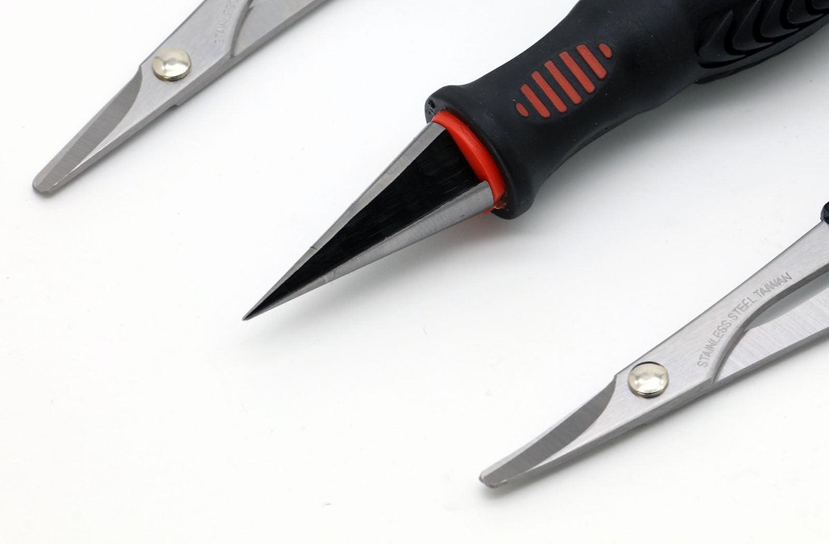 Powerhobby RC Body Tools Reamer & Scissors Set Curved Straight