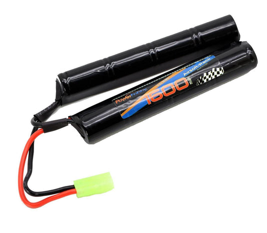 Powerhobby 9.6V 1600mAh Airsoft Battery NiMH Butterfly Battery Pack w/ Mini Tamiya