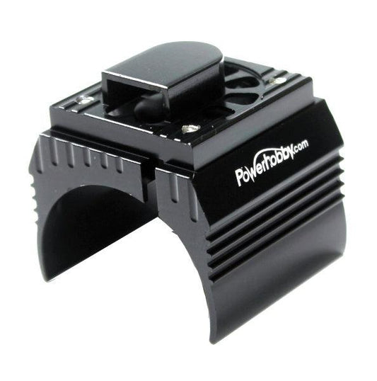 Powerhobby Aluminum Motor Heatsink Cooling Fan 1/10 540 / 550 Size Motor Black