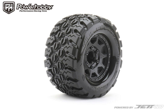 Powerhobby 1/10 2.8 MT King Cobra Belted Tires (2) with Removable Hex Wheels