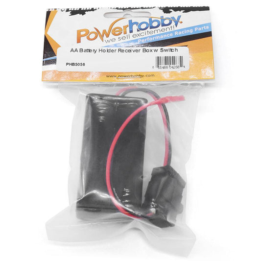 Powerhobby AA Battery Holder Receiver Box w ON / OFF Switch