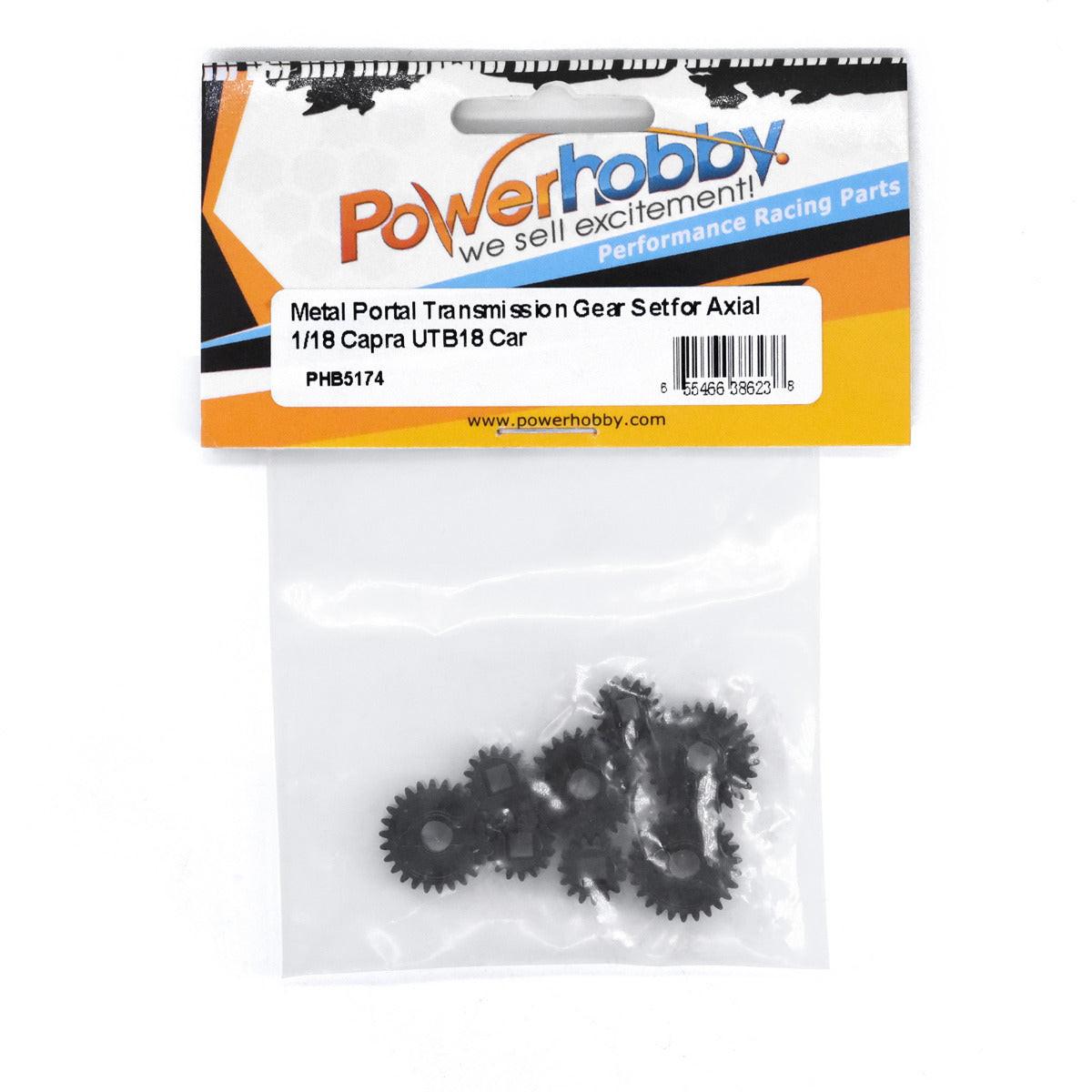 Powerhobby Metal Portal Transmission Gear Set Axial 1/18 Capra UTB18