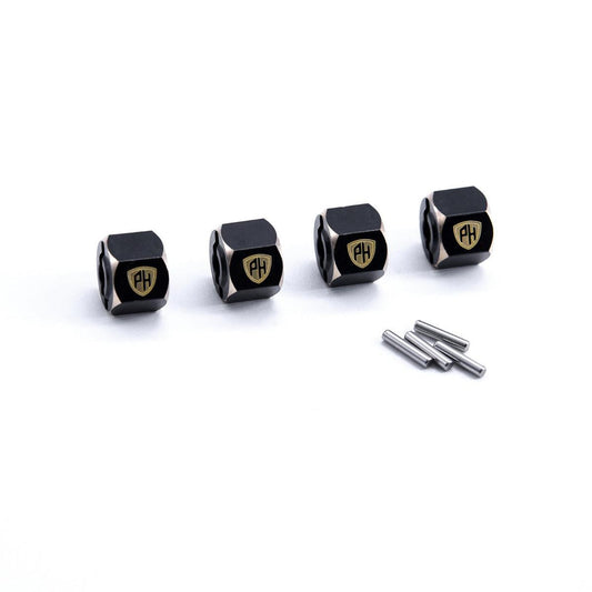 Powerhobby Brass Wheel Hex Axial 1/18 Capra UTB18 Black