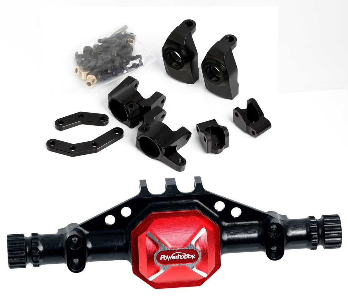 Powerhobby 7075 Aluminum Front Axle Housing Set Associated Enduro / Gatekeeper