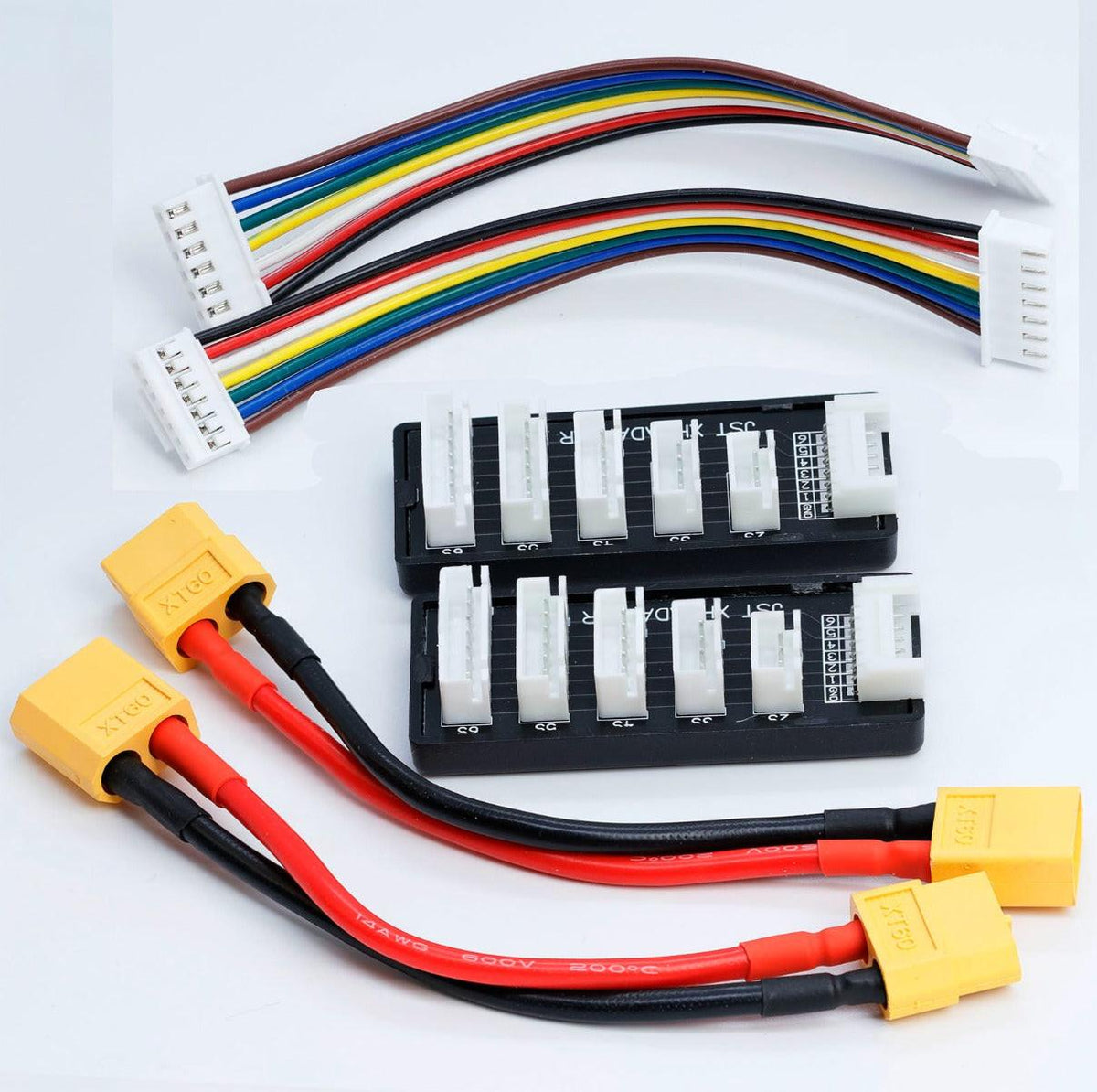 Powerhobby 2S-6S JST-XH Balance charger Board *2+ XT60 Female to T Plug Male*2