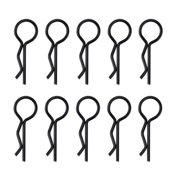 Powerhobby Large Body Clips (10) Axial SCX6 Black
