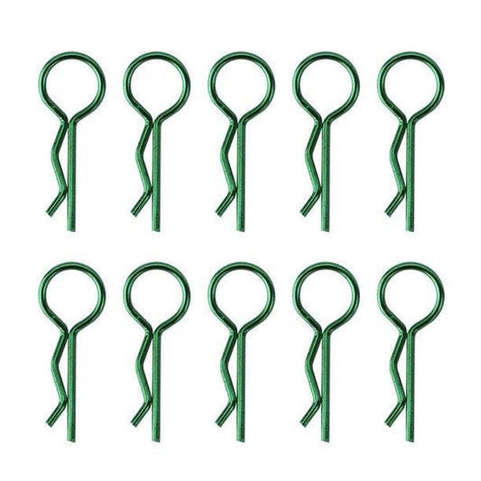 Powerhobby Large Body Clips (10) Axial SCX6 Green