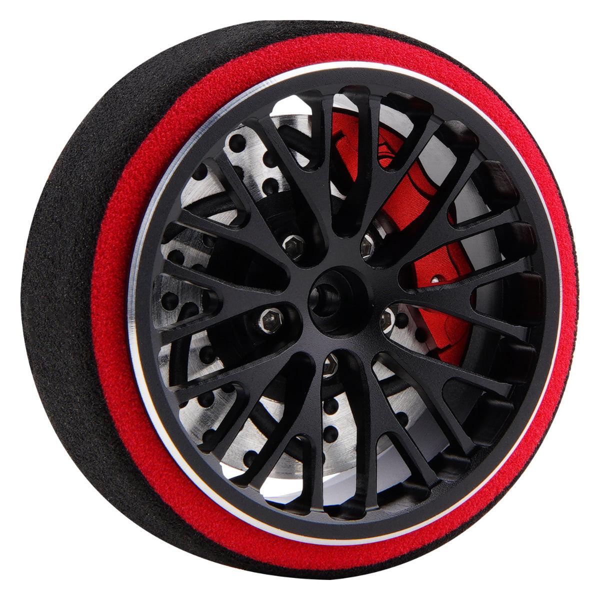 Powerhobby Metal Steering Transmitter Wheel Black FOR Traxxas TQI Radio