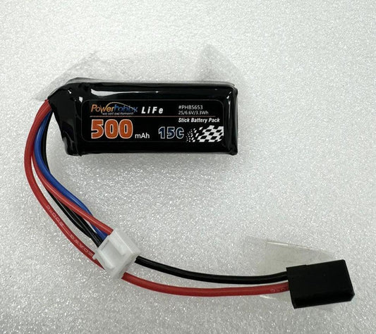 Powerhobby LiFe 6.6V 500mah 15C Stick Battery Pack