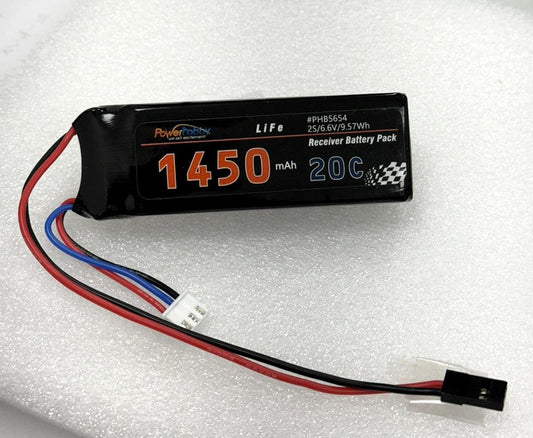 Powerhobby LiFe 2S 6.6V 1450mah LiFe Receiver Battery Pack