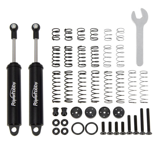 Powerhobby 110mm Promatics Two Stage Internal Spring Shocks (2) Black