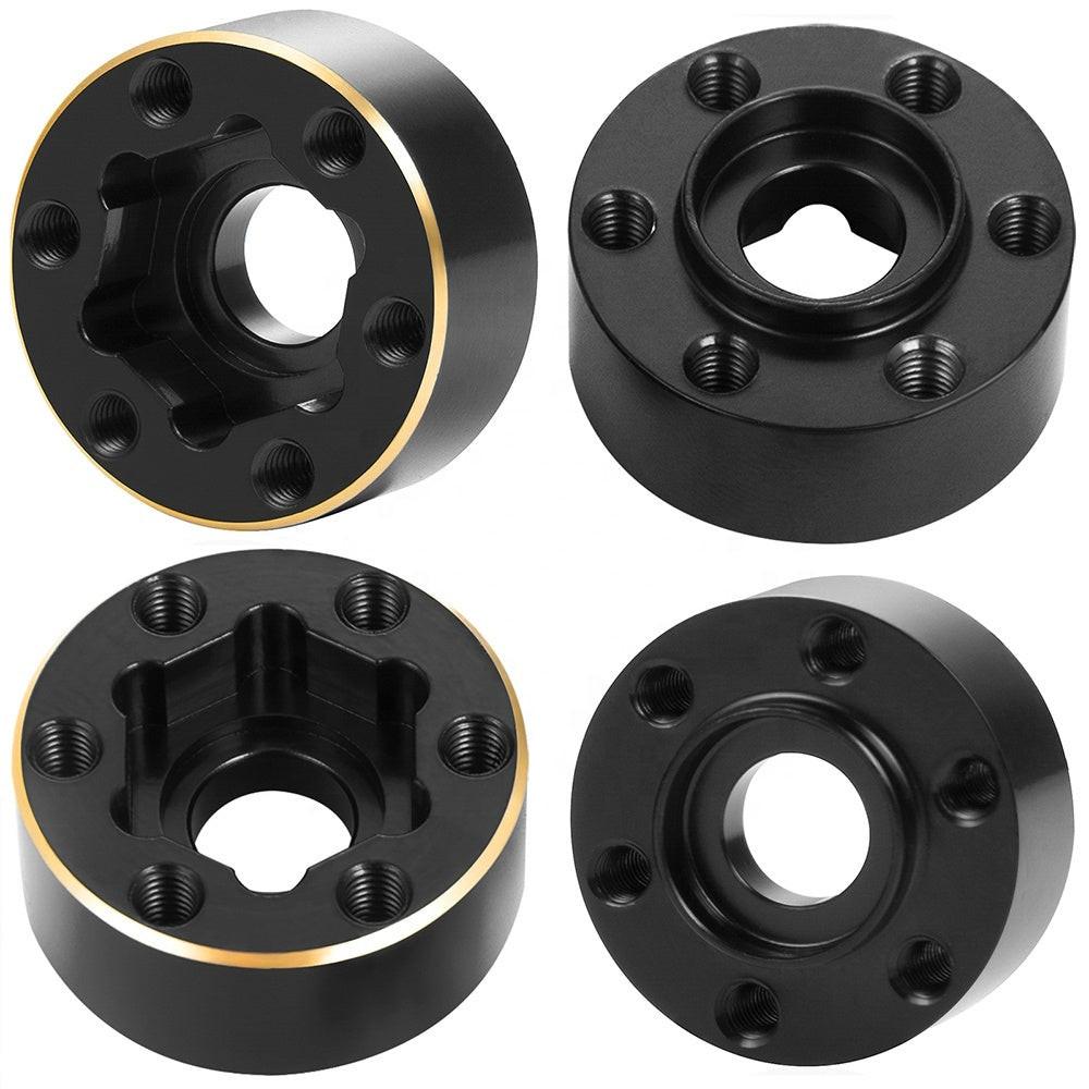 Powerhobby Brass Wheel Hub Hex Adapter Counterweight 9mm FOR SCX10 TRX-4 TRX-6