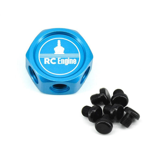 Powerhobby Aluminum Glow Plug Storage / Holder Blue