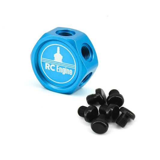 Powerhobby Aluminum Glow Plug Storage / Holder Blue