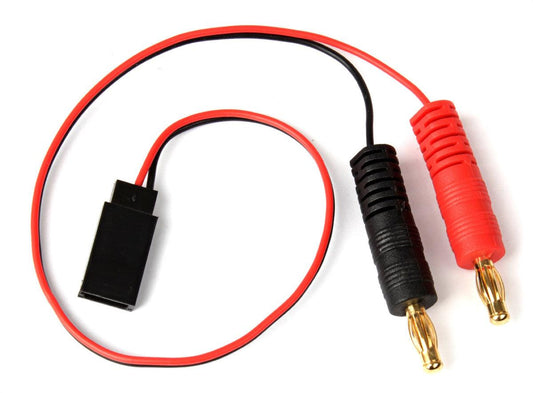 Powerhobby Receiver Charge Lead Futaba Female to 4mm Banana Plugs