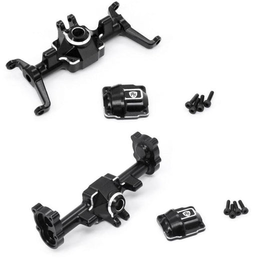 Powerhobby Aluminum Front & Rear Axle FMS FCX24 Black