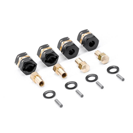 Powerhobby Brass Wheel Hex Adaptor (4) Associated Enduro24