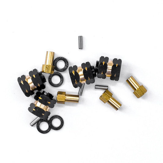 Powerhobby Brass Wheel Hex Adaptor (4) Associated Enduro24