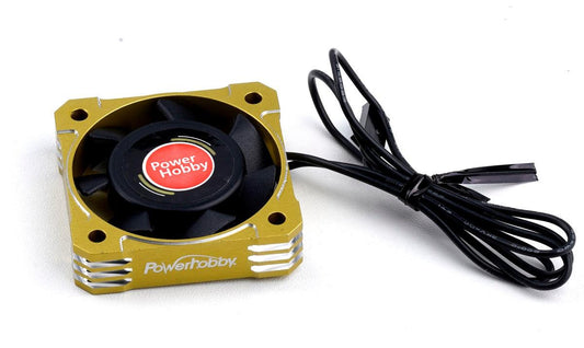 Powerhobby 40x40x10mm Tornado High Speed Aluminum RC Cooling Fan 40mm Yellow