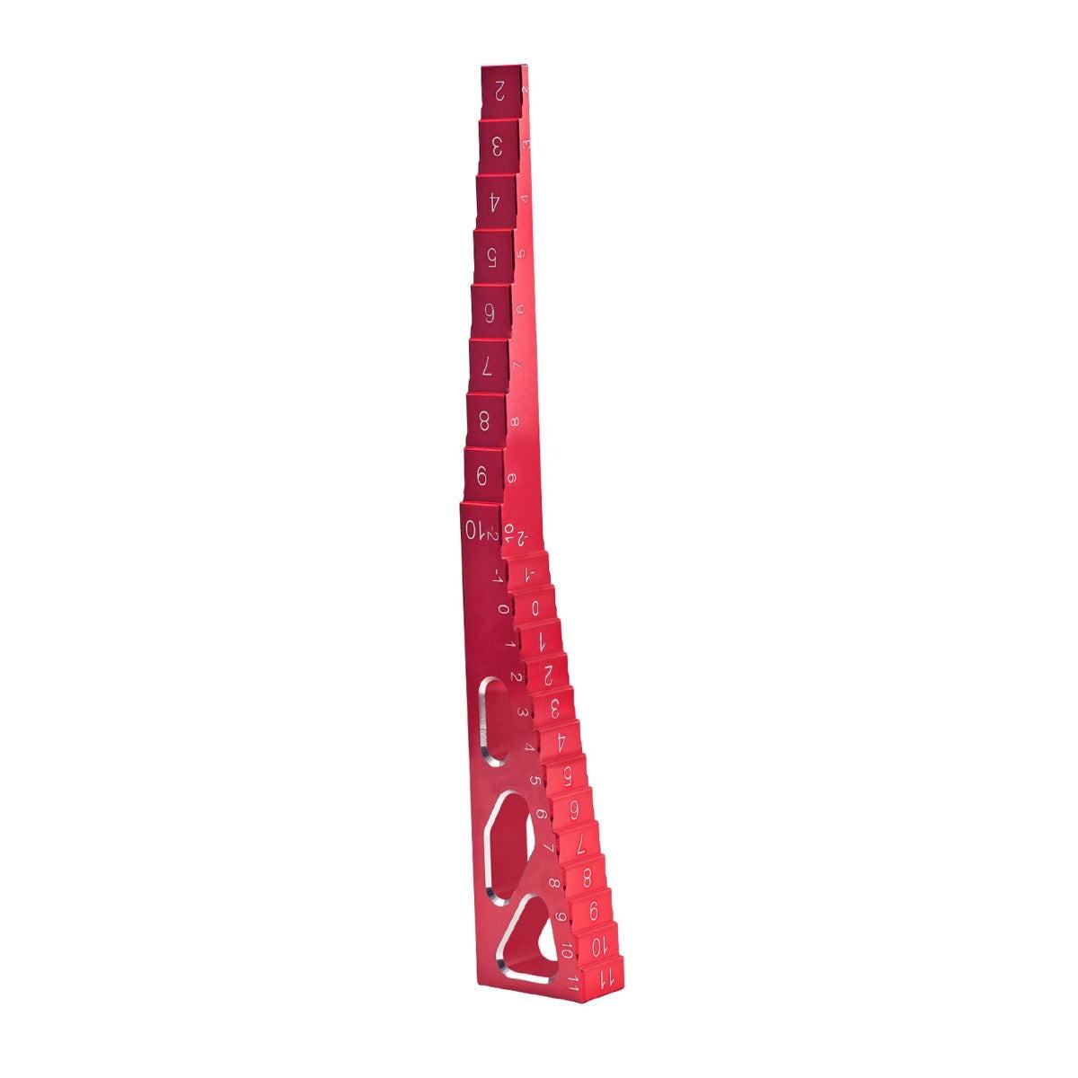 Powerhobby Aluminum Chassis Ride Height Gauge Red