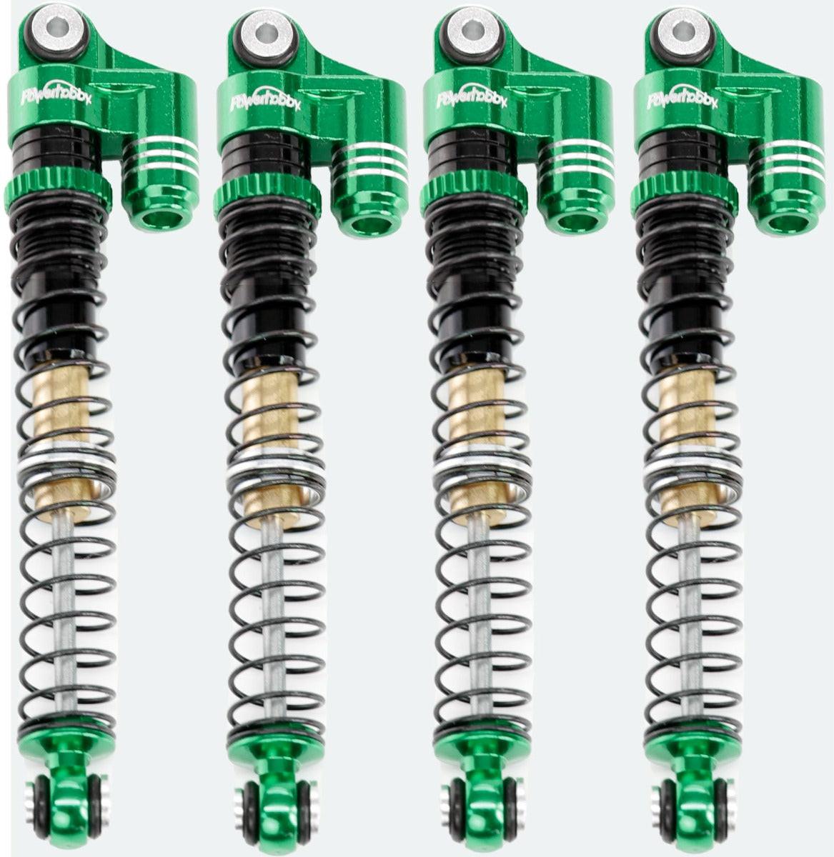 Powerhobby 1/24 Axial SCX24 Aluminum 58mm Long Travel Shocks Jeep Bronco Green