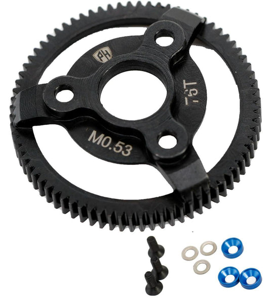 Powerhobby Hardened Steel 72T 48P Spur Gear FOR Traxxas 2WD