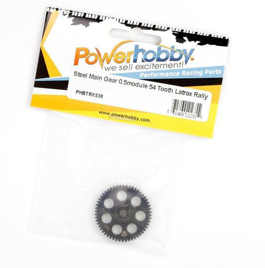 Powerhobby 54T 0.5 Module Hardened Steel Main Spur Gear