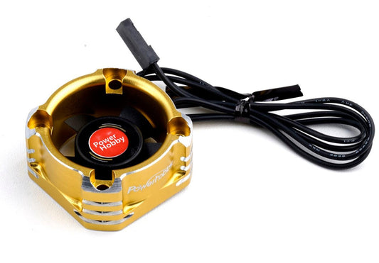Powerhobby Booster 30x30 High Speed Aluminum RC Cooling Fan 30mm 28K Yellow