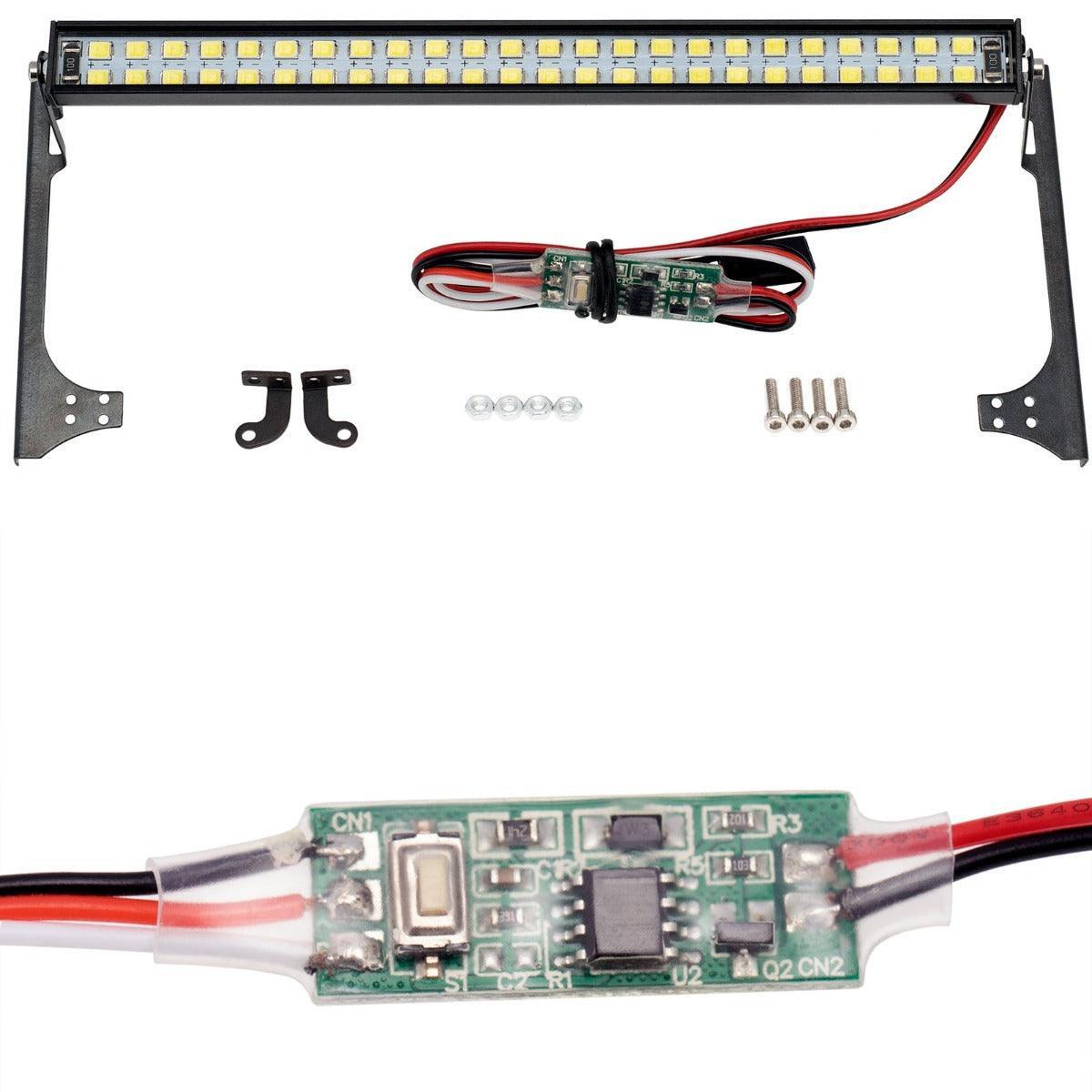 PowerHobby 147MM RC Double Row LED Lightbar w/Controller for 1/10 Jeep