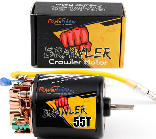 Powerhobby 540 55T Brush Brushed Motor For Rock Crawler SCX10 Wraith Assender