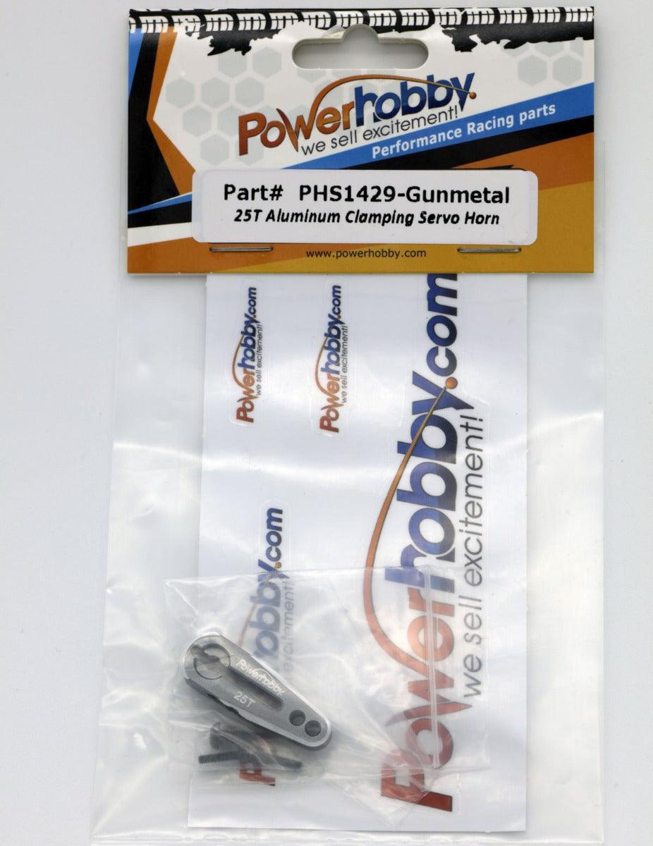 Powerhobby 25T Aluminum Clamping Servo Horn GunMetal