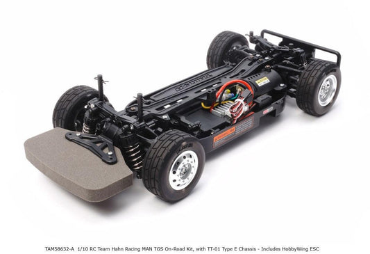 Tamiya 58632 1/10 RC Team Hahn Racing MAN TGS On-Road Kit, w/ TT01 Type
