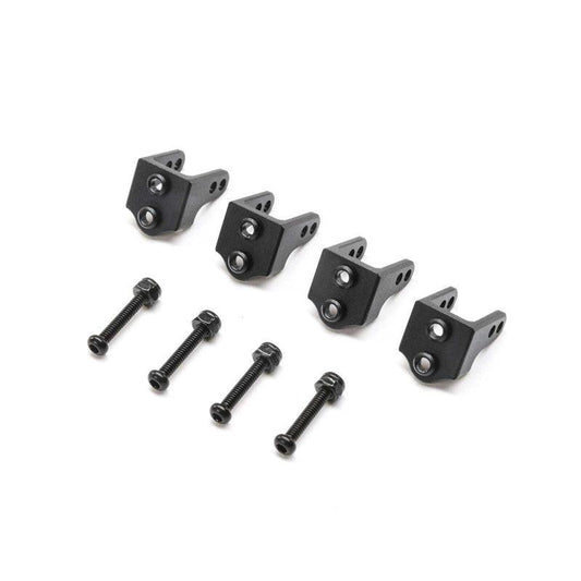 Losi TLR314010 Upper Shock Mount, Aluminum, Black (4): Mini LMT