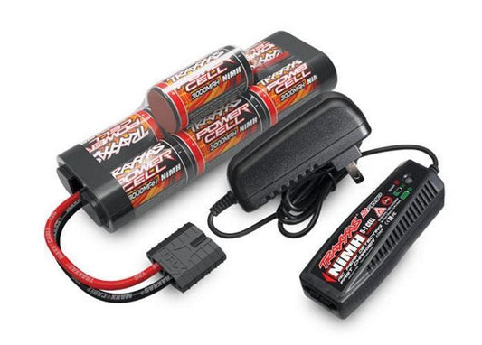 Traxxas 2984 NiMH 7-Cell 3000mAh Hump w/iD Connector w Charger COMBO